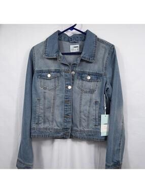 Cisono Denim Collection Light Wash Jean Jacket Size Large NWT